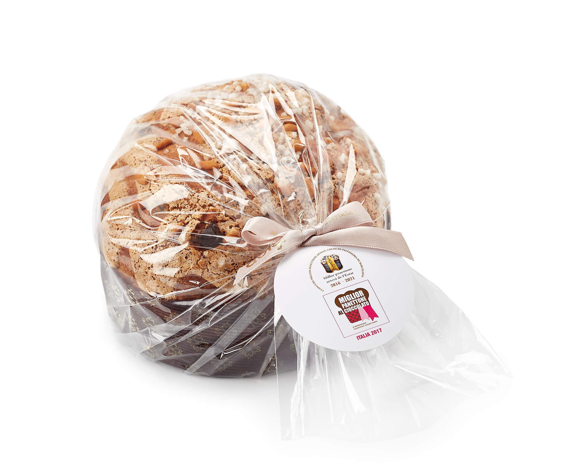 Dolç Panettone con chocolate dulcey y albaricoque 