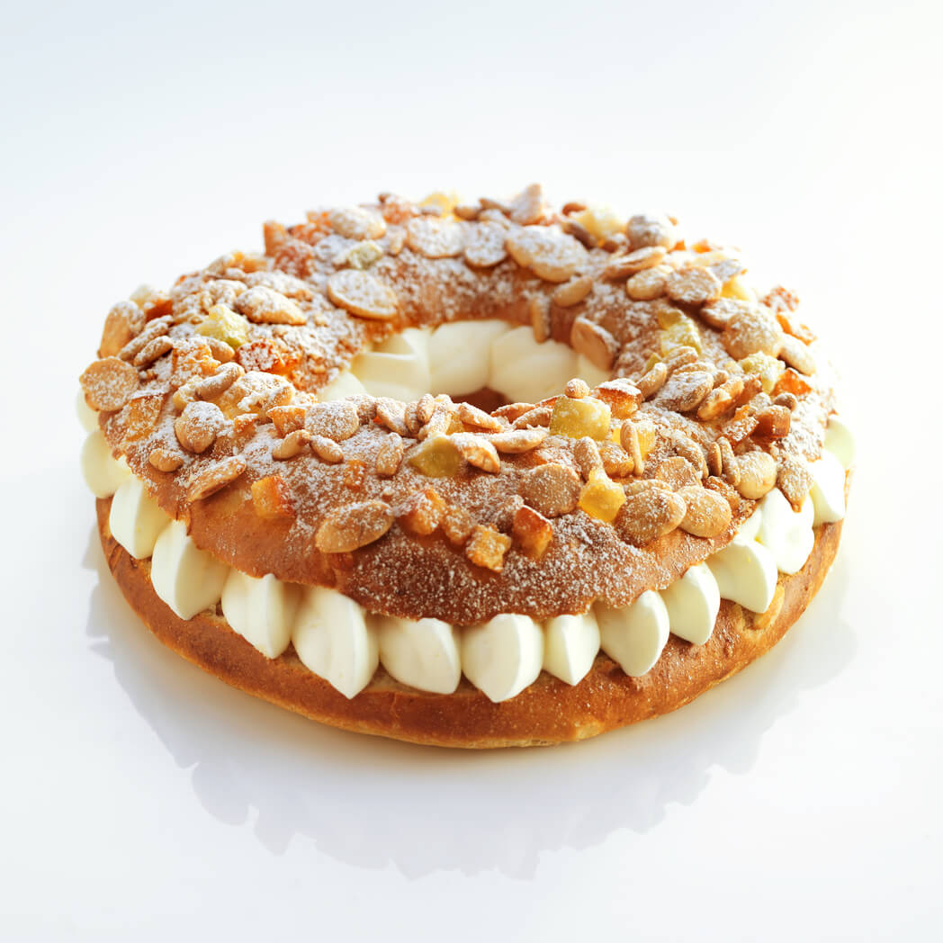 Tortell de reis rellena de nata