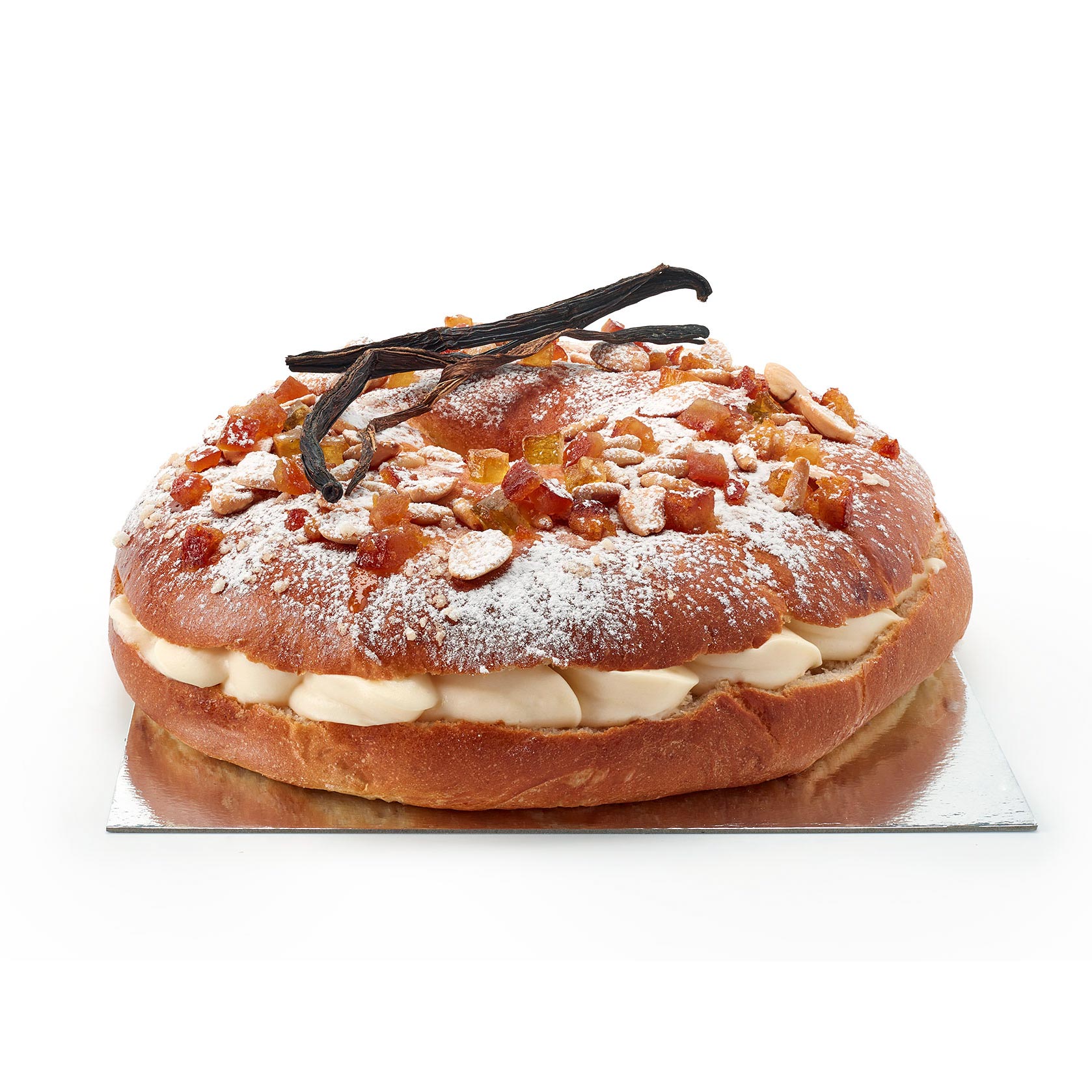 Tortell de reis rellena de crema